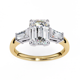 14k IGI certified emerald ring with E-F color VVS-VS clarity diamonds 27