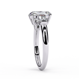 14k IGI certified emerald ring with E-F color VVS-VS clarity diamonds 27