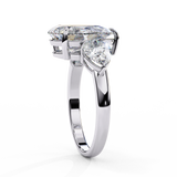 14k IGI certified pear ring with E-F color VVS-VS clarity diamonds 28