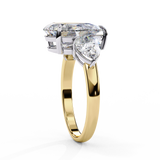 14k IGI certified pear ring with E-F color VVS-VS clarity diamonds 28