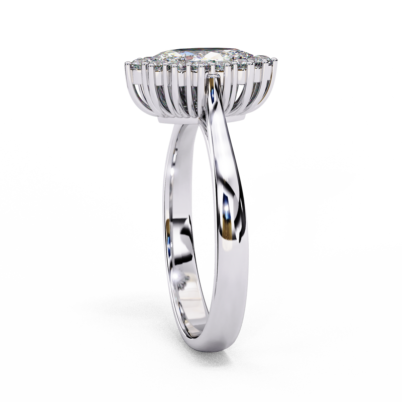 14k IGI certified marquise ring with E-F color VVS-VS clarity diamonds 29