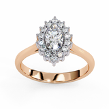 14k IGI certified marquise ring with E-F color VVS-VS clarity diamonds 29