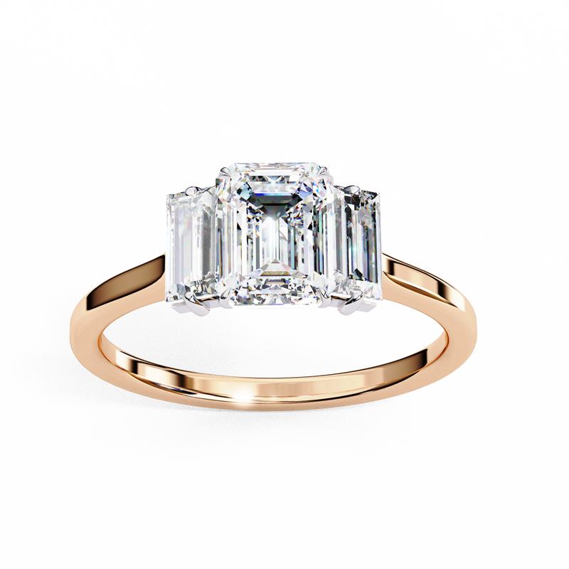 14k IGI certified emerald ring with E-F color VVS-VS clarity diamonds 31