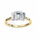 14k IGI certified emerald ring with E-F color VVS-VS clarity diamonds 31