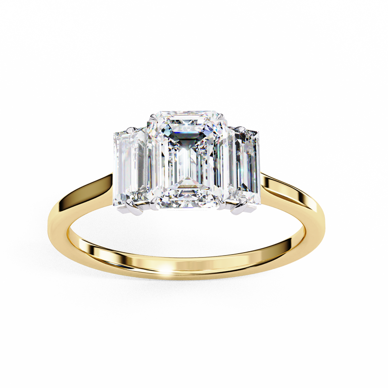 14k IGI certified emerald ring with E-F color VVS-VS clarity diamonds 31