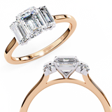 14k IGI certified emerald ring with E-F color VVS-VS clarity diamonds 31