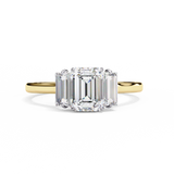 14k IGI certified emerald ring with E-F color VVS-VS clarity diamonds 31