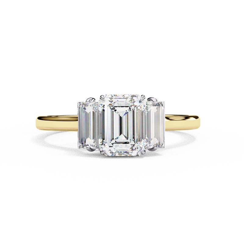 14k IGI certified emerald ring with E-F color VVS-VS clarity diamonds 31