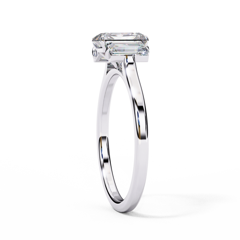 14k IGI certified radiant ring with E-F color VVS-VS clarity diamonds 32