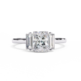 14k IGI certified radiant ring with E-F color VVS-VS clarity diamonds 32