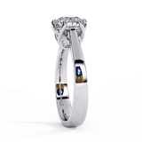 14k IGI certified round ring with E-F color VVS-VS clarity diamonds 33