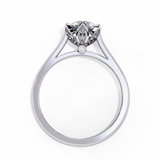 14k IGI certified round ring with E-F color VVS-VS clarity diamonds 34