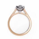 14k IGI certified round ring with E-F color VVS-VS clarity diamonds 34