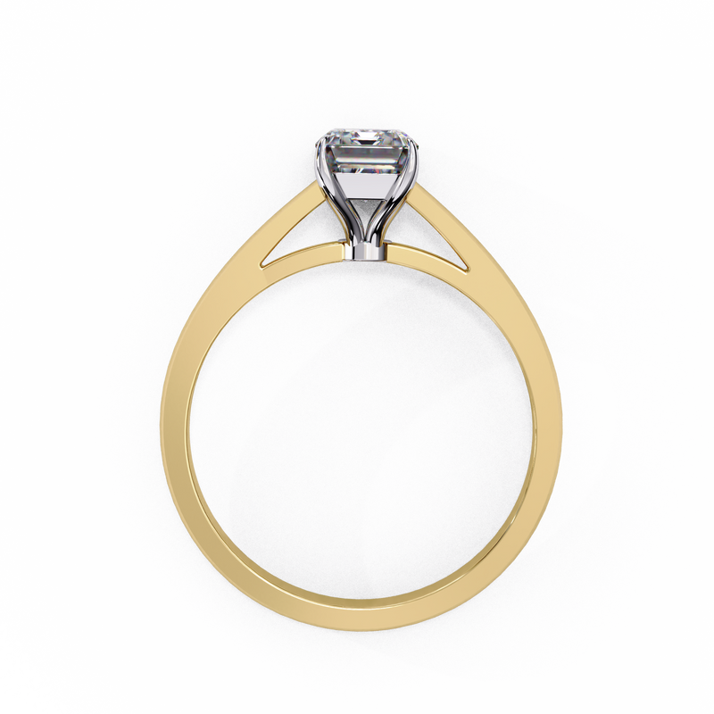 14k IGI certified emerald ring with E-F color VVS-VS clarity diamonds 35