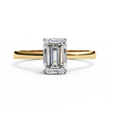 14k IGI certified emerald ring with E-F color VVS-VS clarity diamonds 35