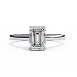 14k IGI certified emerald ring with E-F color VVS-VS clarity diamonds 35