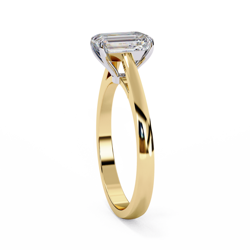 14k IGI certified emerald ring with E-F color VVS-VS clarity diamonds 35