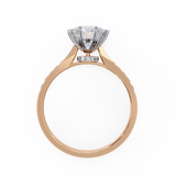 14k IGI certified round ring with E-F color VVS-VS clarity diamonds 38