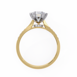14k IGI certified round ring with E-F color VVS-VS clarity diamonds 38