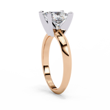 14k IGI certified princess ring with E-F color VVS-VS clarity diamonds 39