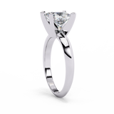 14k IGI certified princess ring with E-F color VVS-VS clarity diamonds 39