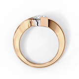 14k IGI certified round ring with E-F color VVS-VS clarity diamonds 41