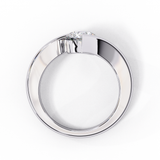 14k IGI certified round ring with E-F color VVS-VS clarity diamonds 41
