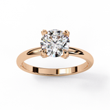 14k IGI certified round ring with E-F color VVS-VS clarity diamonds 42
