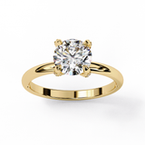 14k IGI certified round ring with E-F color VVS-VS clarity diamonds 42