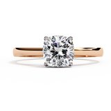 14k IGI certified cushion ring with E-F color VVS-VS clarity diamonds 46