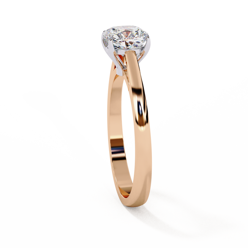 14k IGI certified cushion ring with E-F color VVS-VS clarity diamonds 46