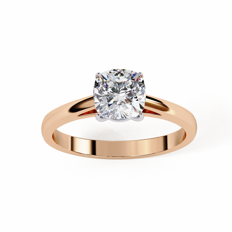 14k IGI certified cushion ring with E-F color VVS-VS clarity diamonds 46