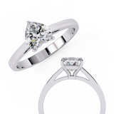 14k IGI certified heart ring with E-F color VVS-VS clarity diamonds 47