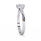 14k IGI certified heart ring with E-F color VVS-VS clarity diamonds 47