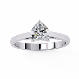 14k IGI certified heart ring with E-F color VVS-VS clarity diamonds 47