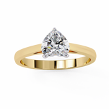 14k IGI certified heart ring with E-F color VVS-VS clarity diamonds 47