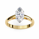 14k IGI certified marquise ring with E-F color VVS-VS clarity diamonds 48