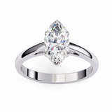 14k IGI certified marquise ring with E-F color VVS-VS clarity diamonds 48