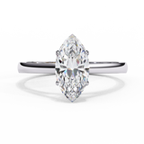 14k IGI certified marquise ring with E-F color VVS-VS clarity diamonds 48