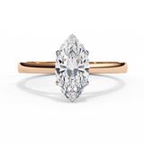 14k IGI certified marquise ring with E-F color VVS-VS clarity diamonds 48