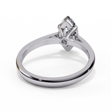 14K Lab Grown Diamond Marquise Solitaire Engagement Ring, E-F Color, VVS-VS Clarity