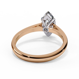 14K Lab Grown Diamond Marquise Solitaire Engagement Ring, E-F Color, VVS-VS Clarity