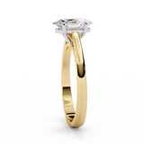 14k IGI certified oval ring with E-F color VVS-VS clarity diamonds 49