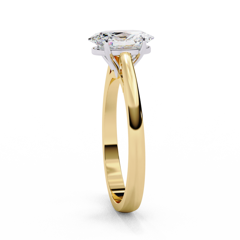 14k IGI certified oval ring with E-F color VVS-VS clarity diamonds 49