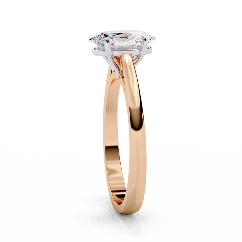 14k IGI certified oval ring with E-F color VVS-VS clarity diamonds 49