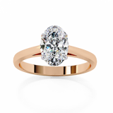 14k IGI certified oval ring with E-F color VVS-VS clarity diamonds 49