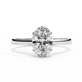 14k IGI certified oval ring with E-F color VVS-VS clarity diamonds 49
