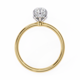 14k IGI certified marquise ring with E-F color VVS-VS clarity diamonds 54