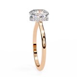 14k IGI certified cushion ring with E-F color VVS-VS clarity diamonds 55