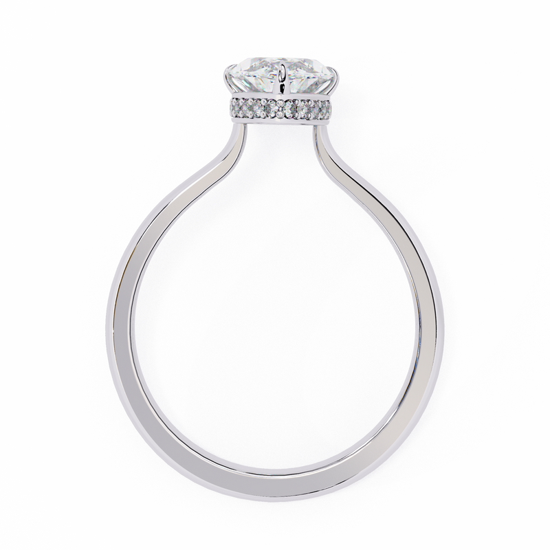 14k IGI certified marquise ring with E-F color VVS-VS clarity diamonds 56